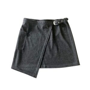 Miss K ✦ Collegiate Asymmetrical Gray Skirt (size 14)